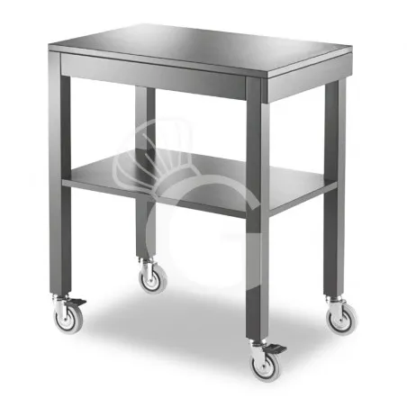 Vendita Finale Carrello di servizio estraibile in legno massello - L 700 x P 450 x H 840 mm - Antracite