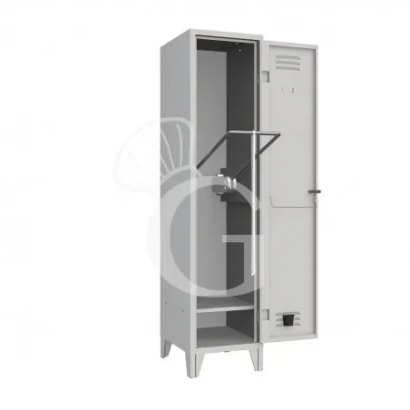 Prezzo Di Fabbrica Armadio spogliatoio per persone diversamente abili 1 posto, 420x500x1800 mm Colore standard RAL 7035