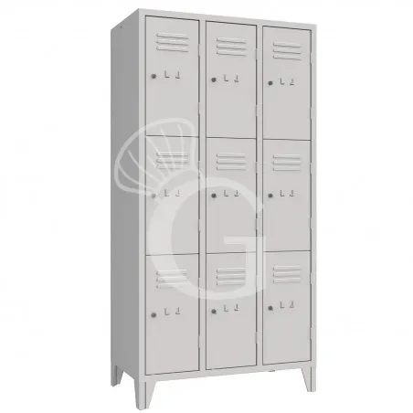 Prezzo Scontato Armadio casellario monoblocco 9 posti, 907x500x1800 mm Colore standard RAL 7035