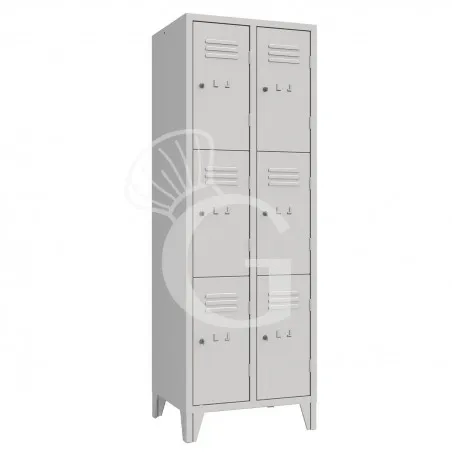 Must-Have Armadio casellario monoblocco 6 posti, 615x500x1800 mm Colore standard RAL 7035