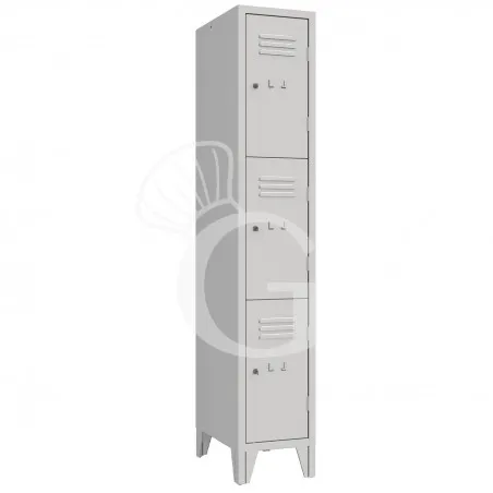 Armadio casellario monoblocco 3 posti, 322x500x1800 mm Colore standard RAL 7035 Novità