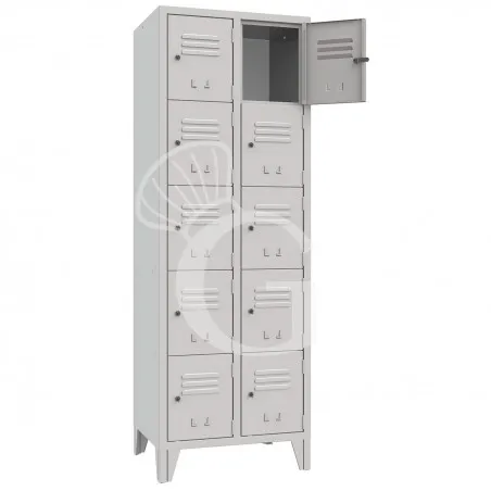 Armadio casellario monoblocco 10 posti, 615x500x1800 mm Colore standard RAL 7035 Vendita Finale