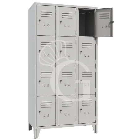 Bestseller Armadio casellario monoblocco 12 posti, 907x500x1800 mm Colore standard RAL 7035