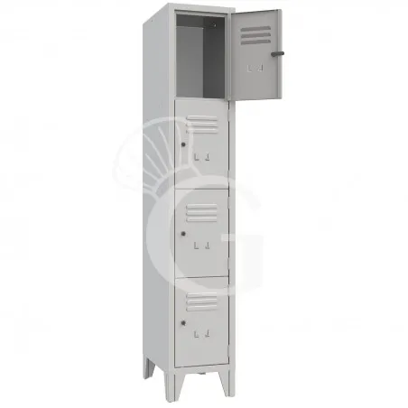 Nuova Collezione Armadio casellario monoblocco 4 posti, 320x500x1800 mm Colore standard RAL 7035