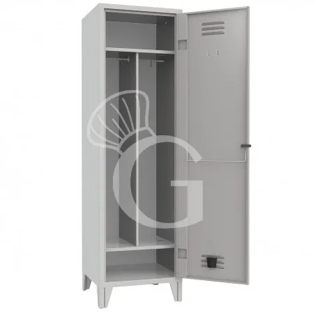 Economico Armadio spogliatoio monoblocco 1 posto, 525x500x1800 mm Colore standard RAL 7035