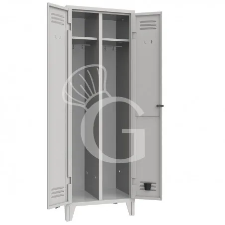 Armadio spogliatoio monoblocco 1 posto, 2 ante, 615x500x1800 mm Colore standard RAL 7035 Promozione Esclusiva