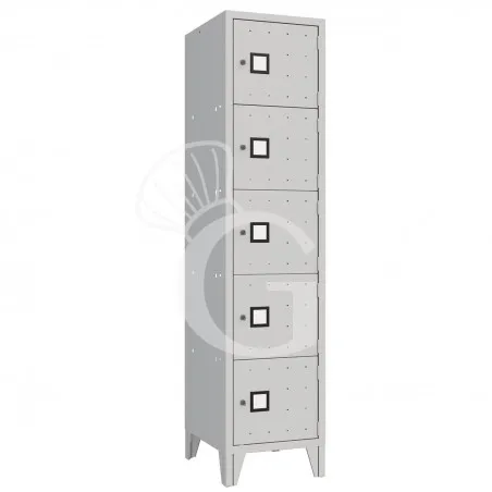 Armadio casellario monoblocco 5 posti, 420x500x1800 mm Colore standard RAL 7035 Promozione Esclusiva