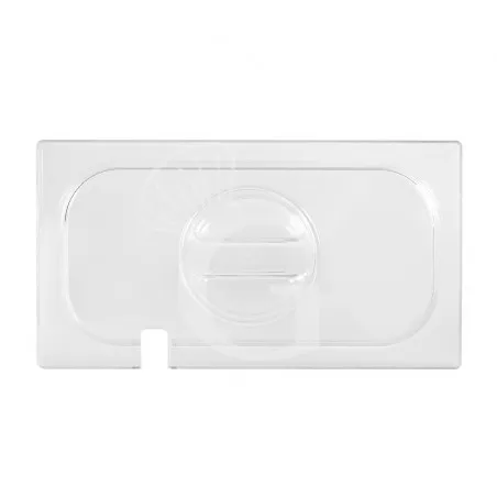 Professionale Coperchio con foro mestolo in policarbonato GN1/3 dimensioni L 325 x P 175 mm