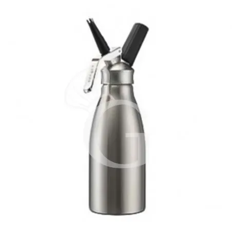 A Buon Prezzo Sifone per panna professionale inox con bottiglia e testa in acciaio inox da 0,5 LT
