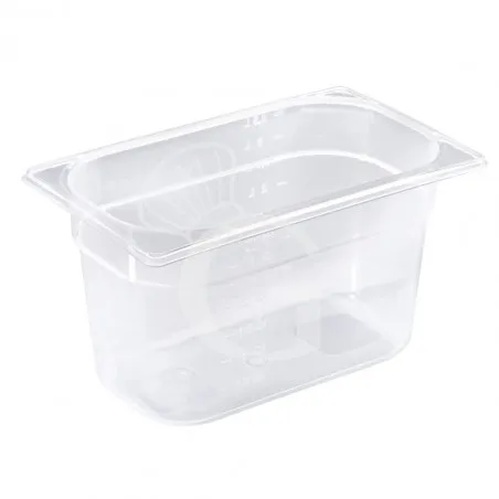 Bacinella in Polipropilene GN 1/4 - 265 mm x 162 mm x H 200 mm Reso Gratuito