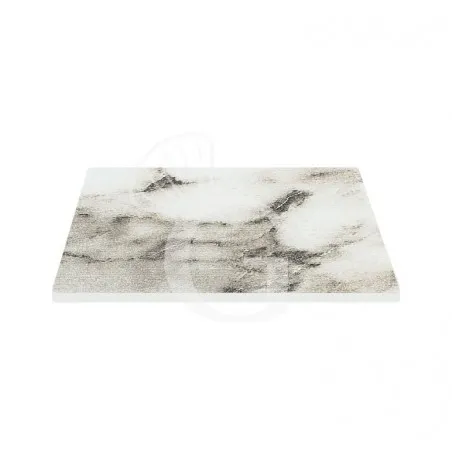 Ultimissimo Modello Piano quadrato in stratificato HPL karara white, 600x600 mm, spessore 10 mm