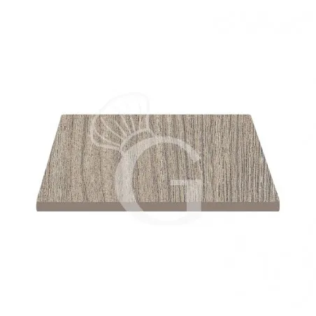 Piano quadrato in stratificato HPL grey wood, 600x600 mm, spessore 10 mm Prezzo Basso