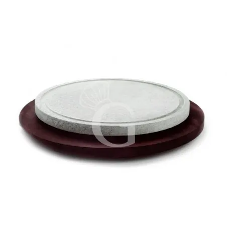 Pietra ollare rotonda con base in faggio Ø 300 mm Ordina Subito