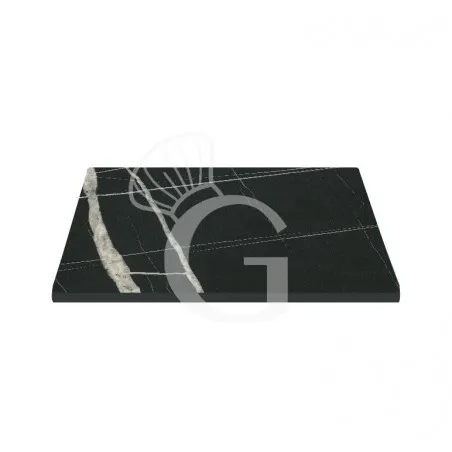 Solo Oggi Piano quadrato in stratificato HPL, 800x800 mm, spessore 10 mm, colore Marmo Nero