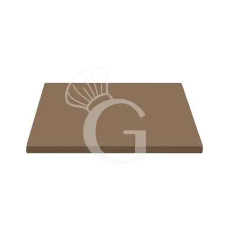 Piano quadrato in stratificato HPL tortora, 700x700 mm, spessore 10 mm Promo Stagionale