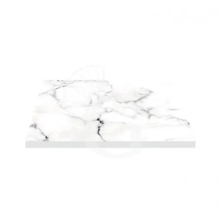 Piano quadrato in stratificato HPL statuario, 700x700 mm, spessore 10 mm Ultime Pezzi