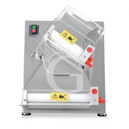Quantità Limitata Stendipizza in inox con rulli inclinati in POM L 345 mm