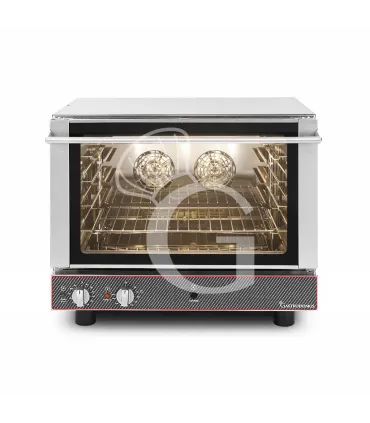 Forno elettrico, con umidificatore, comandi meccanici, porta a ribalta, monofase per 4 teglie 600x400 mm o GN1/1 Più Venduto
