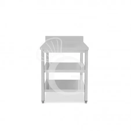 Occasione Tavolo inox 2 ripiani alzatina L 400 mm x P 800 mm x H 965 mm
