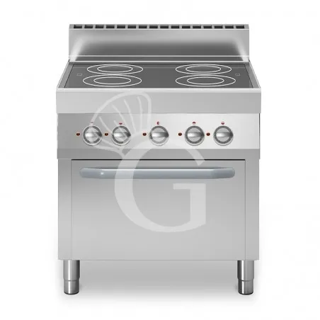 Cucina elettrica in vetroceramica forno elettrico a convezione profondità 700 mm Affare
