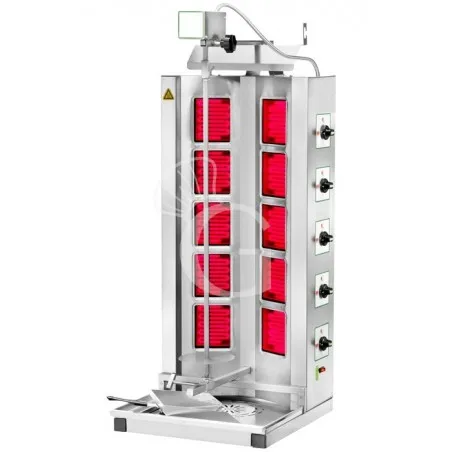 Gyros professionale elettrico 5+5 resistenze L 510 mm x P 530 mm x H 1220 mm Bestseller