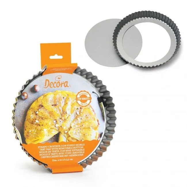 Nuova Collezione STAMPO CROSTATA FONDO MOBILE Ã 20 X H 3,5 CM