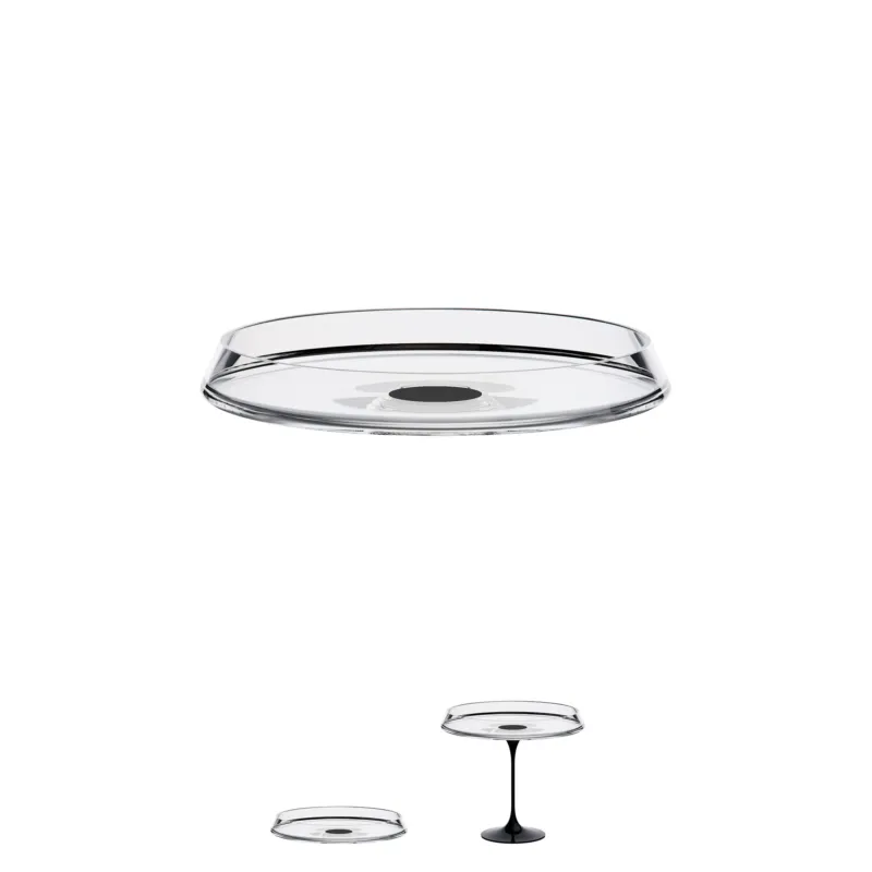 Super Prezzo SPLITGLASS SNACKPLATE NERO