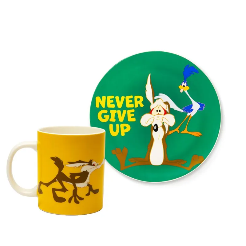 Pagamento Sicuro BEEP BEEP&WILLY COYOTE SET MUG E PIATTO