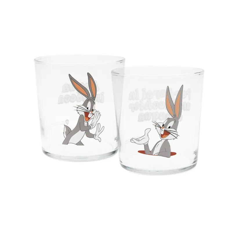 BUGS BUNNY BICCHIERI ACQUA 2 PZ Subito Disponibile