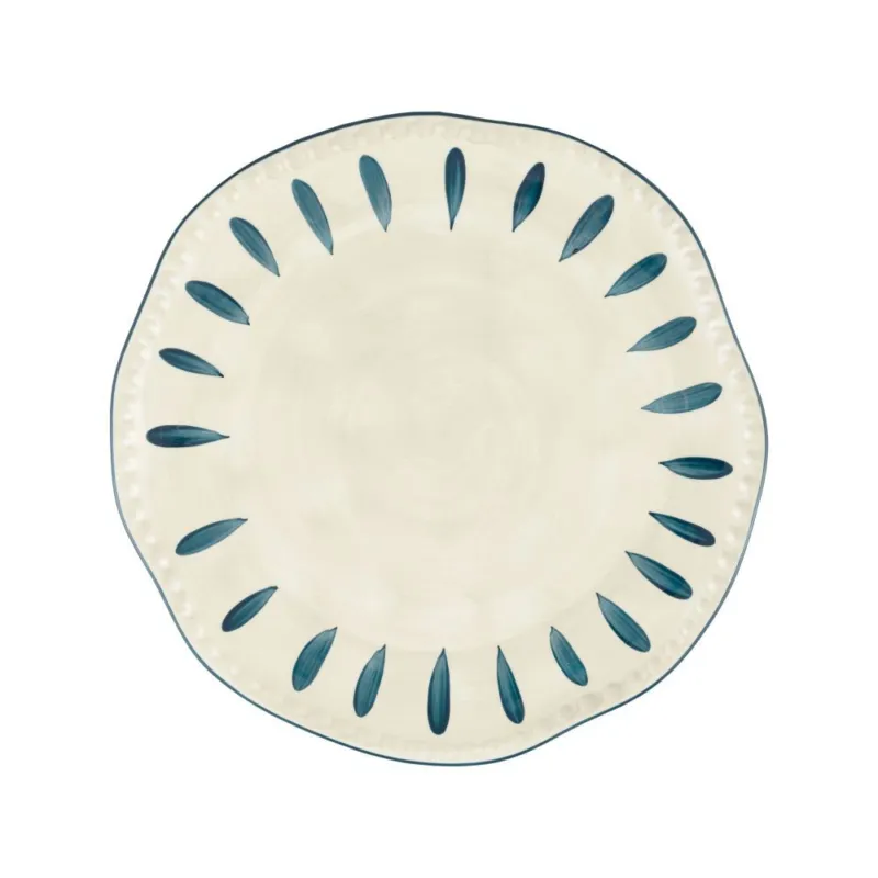 Spedizione Espresso DOMITILLA BLU NOTTE PIATTO ROTONDO 32 CM