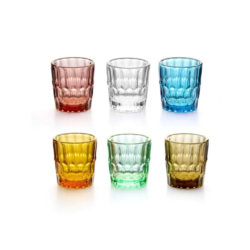 A Buon Prezzo VANITY SET 6 BICCHIERINI IN VETRO ASSORTITI