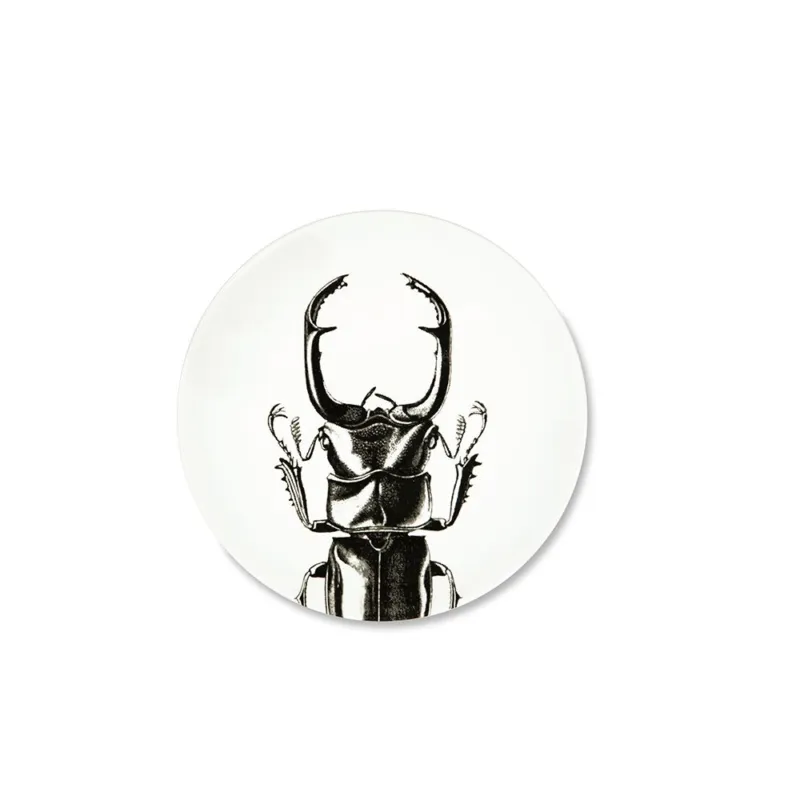 FAUNE&FLORE INSECTS PIATTO PIANO 27 CM NERO Non Perdere