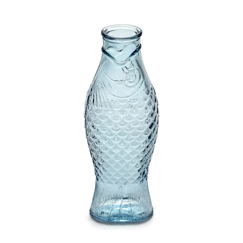 Professionale PAOLA NAVONE CARAFFA IN VETRO FISH&FISH BLUE