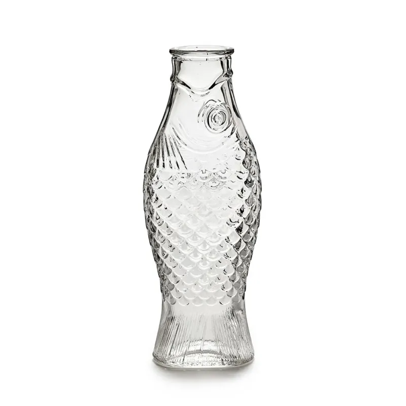 PAOLA NAVONE CARAFFA IN VETRO FISH&FISH TRASPARENTE Quantità Limitata
