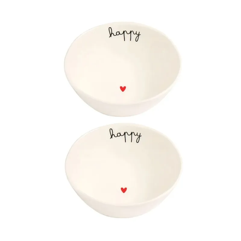 Spedizione Espresso SET 2 COPPETTE HAPPY 12,5 CM