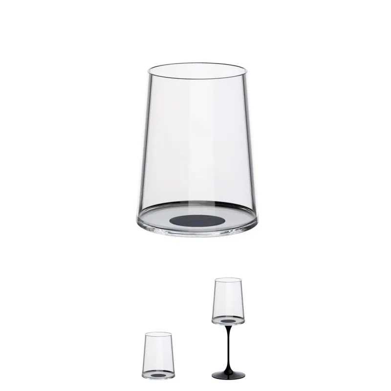 Nuovo Arrivo SPLITGLASS TUMBLER VINO BIANCO 2 PZ NERO