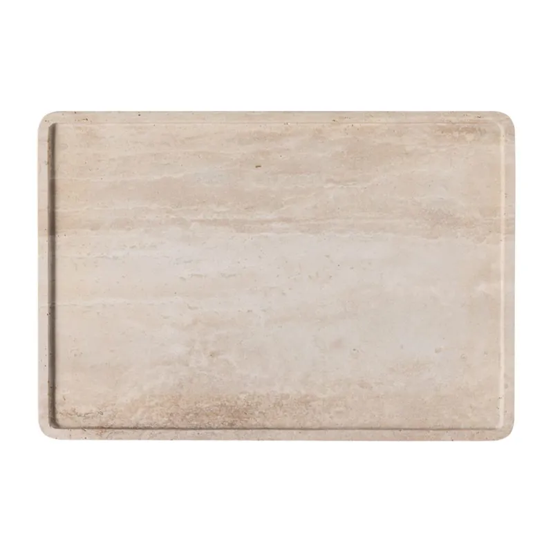 MANUFACTURE TRAVERTINE VASSOIO DA PORTATA 405X282X17 MM Prezzo Basso