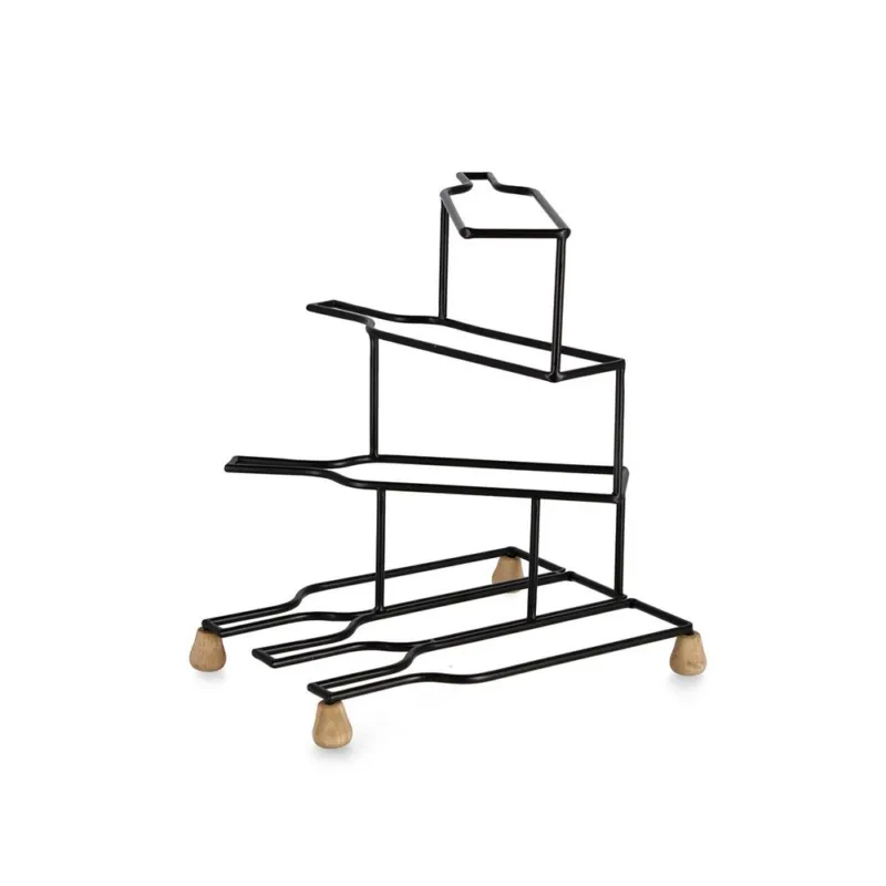 ISAAC PORTABOTTIGLIE NERO 37X36H CM Super Prezzo
