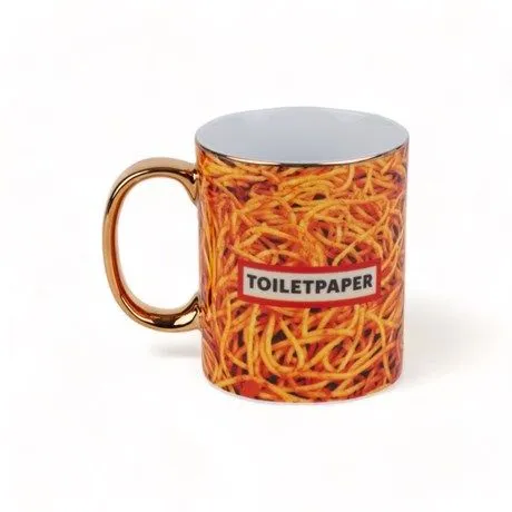 TOILETPAPER HOME TAZZA IN PORCELLANA SPAGHETTI Professionale