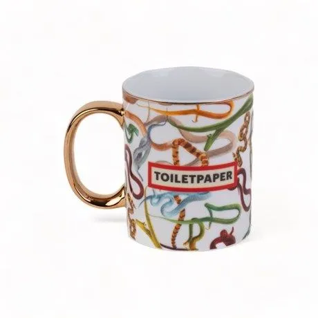TOILETPAPER HOME TAZZA IN PORCELLANA SNAKES Super Prezzo