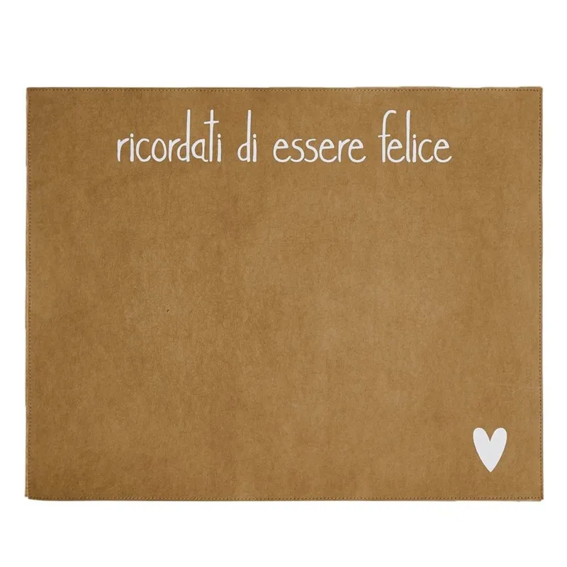 TOVAGLIETTA RICORDATI DI ESSERE FELICE 36X45 CM Esclusivo