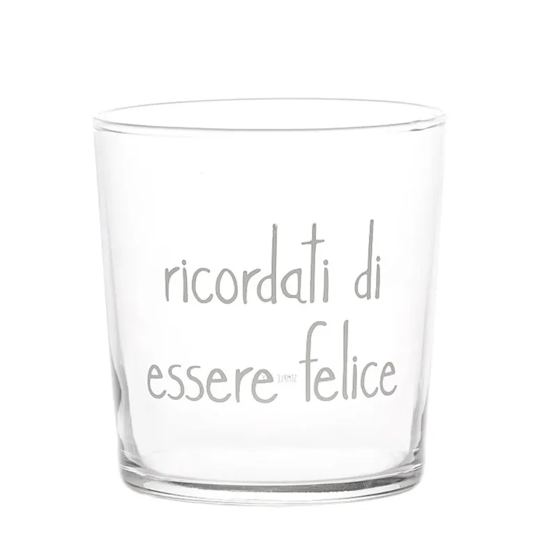 BICCHIERE LE BUONE IDEE VENGONO A TAVOLA 35 CL Pagamento Sicuro