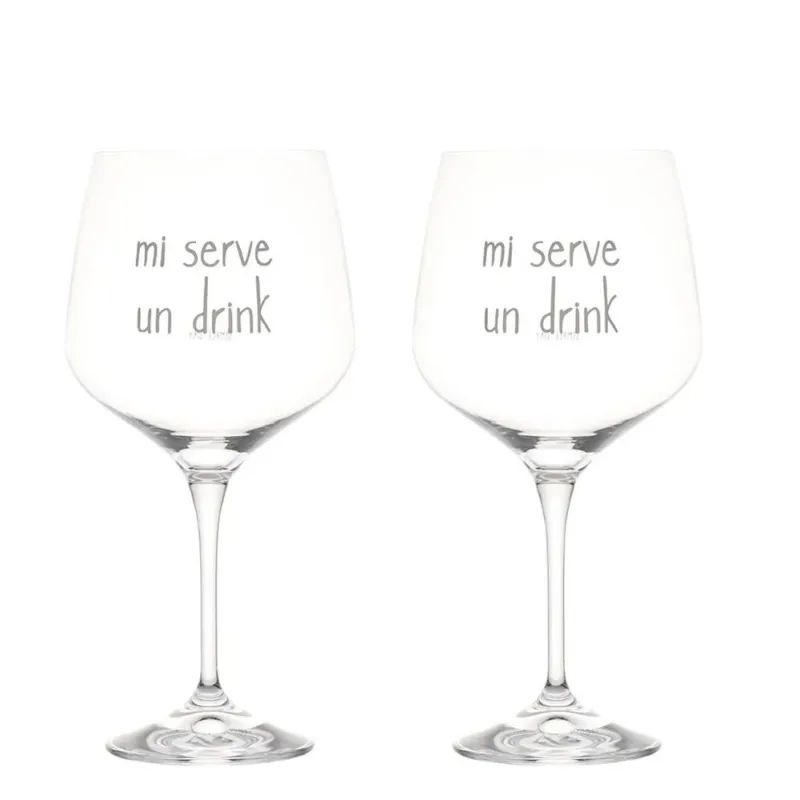 Sconto SET 2 CALICI MI SERVE UN DRINK 82 CL