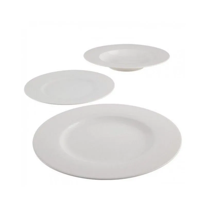BASIC WHITE SERVIZIO DI PIATTI 12 PZ Compra Oggi Stesso