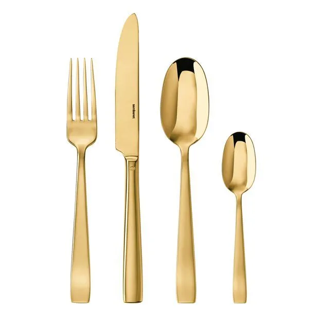 FLAT SERVIZIO DI POSATE ORO 24 PZ Saldi