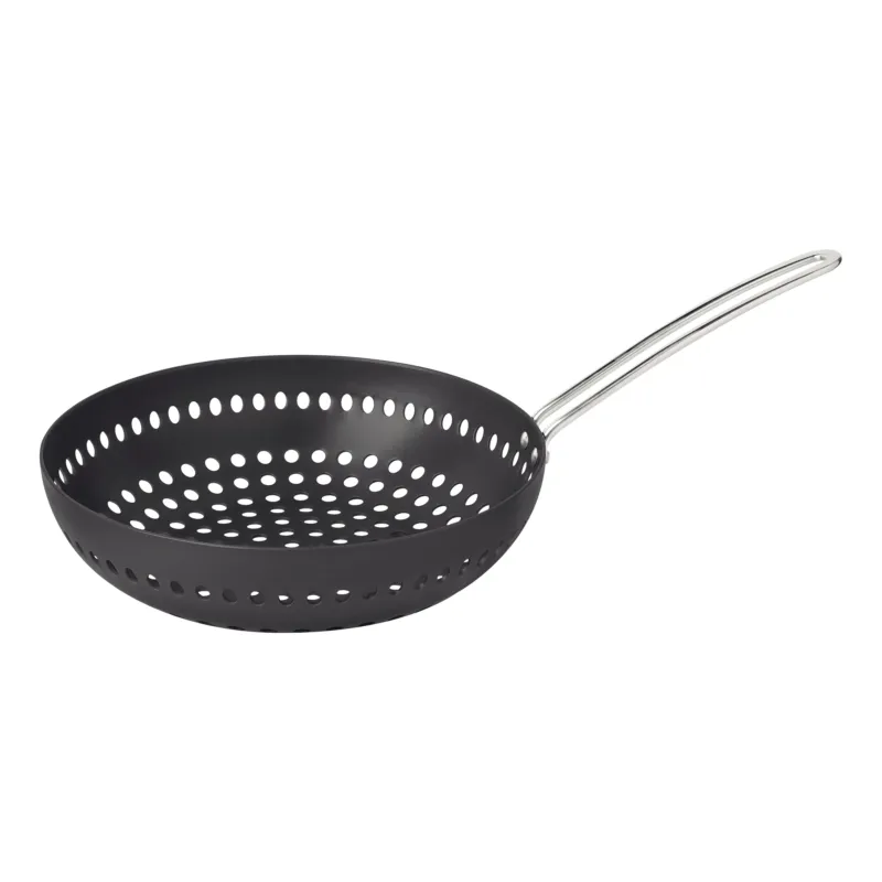Più Venduto WOK PERFORATA IN ALLUMINIO ANODIZZATO 26 CM