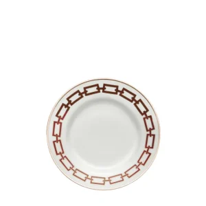 Affare Ginori 1735 Piatto Dessert Catene Scarlatto