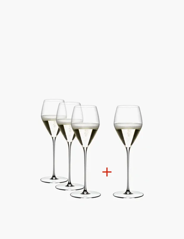 Nuovo Arrivo Riedel Veloce Calici Champagne Set 4pz