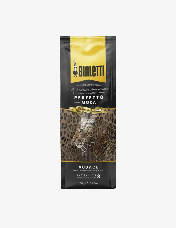 Professionale Bialetti D&G Caffe Macinato Moka Audace 200Gr Mandorla