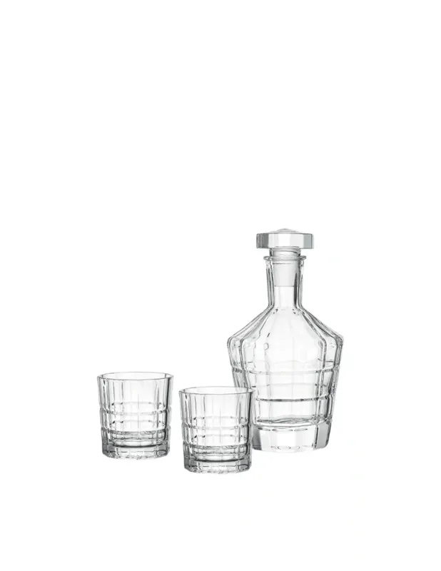Leonardo 2 Bicchieri E Una Caraffa Whisky Spiritii Promo Stagionale